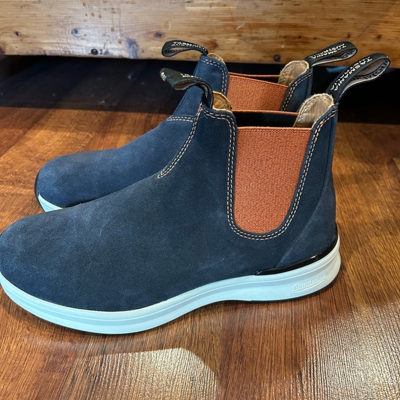 NEW Blundstone 2147 Chelsea Sneaker Boots Blue Suede Size 9.5 Womens 7.5 Mens - Picture 3 of 9